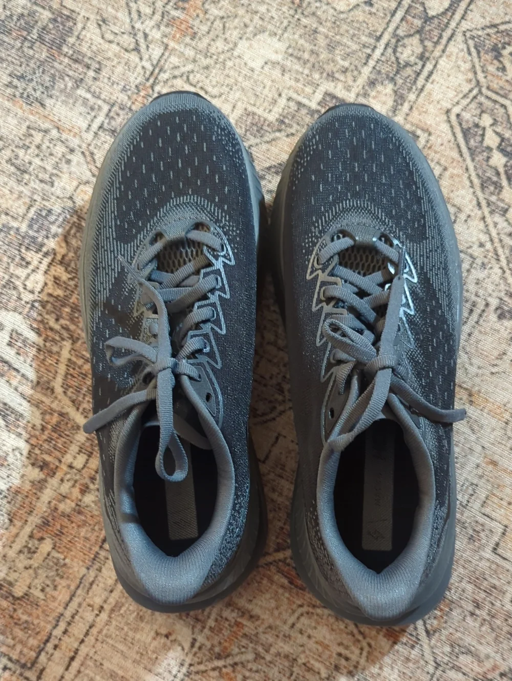 Hoka One One Mach 6 LA 1164033-BBLC Black Gray Running Sneaker Women's 9.5B